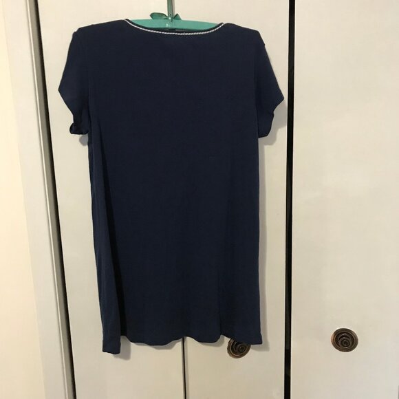 Tommy Hilfiger Ladies Dark Blue Night Shirt Size Large - Picture 2 of 2